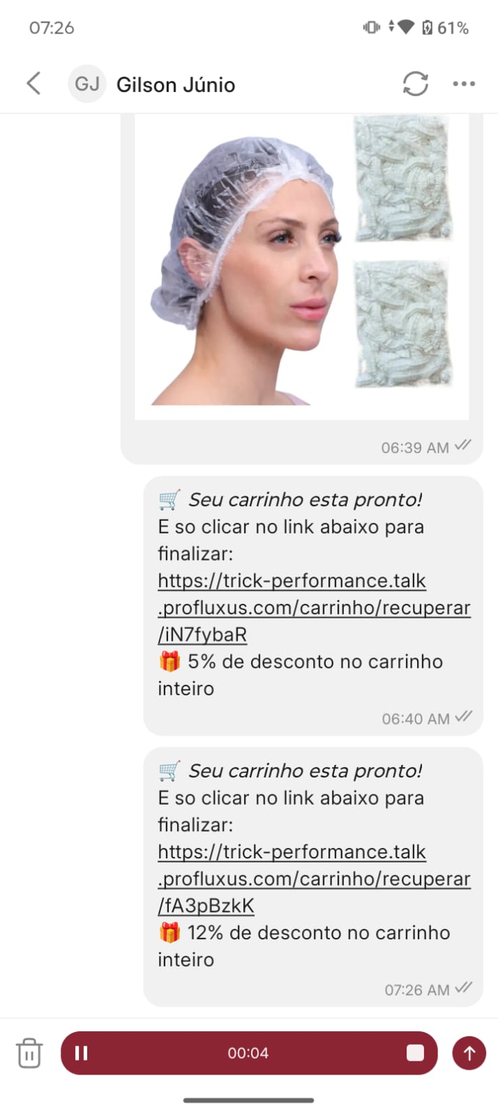 Tela 5 do app Profluxus