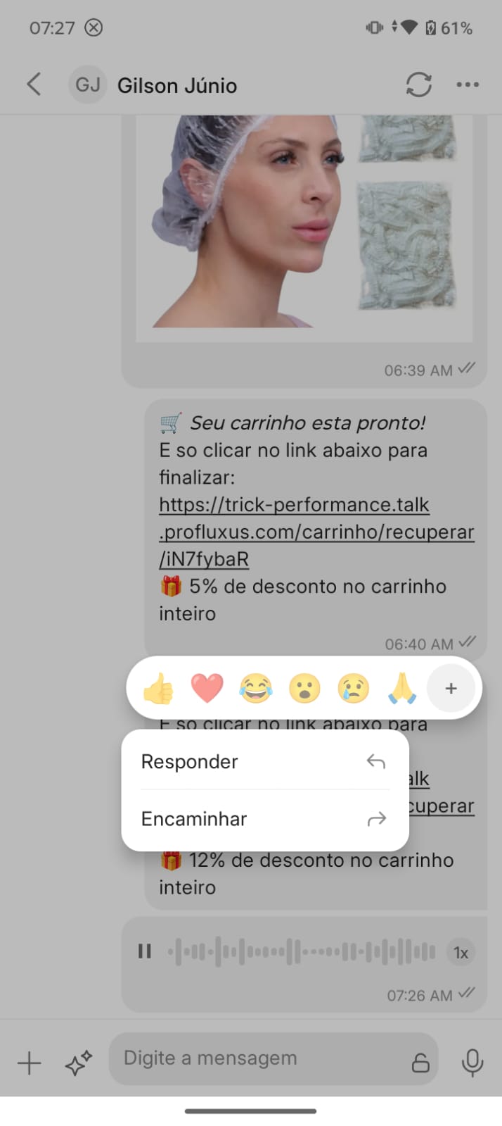 Tela 4 do app Profluxus