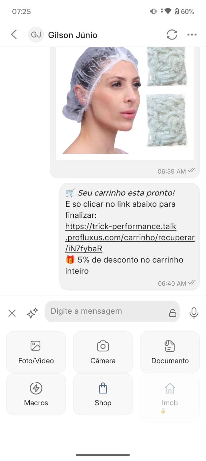 Tela 6 do app Profluxus
