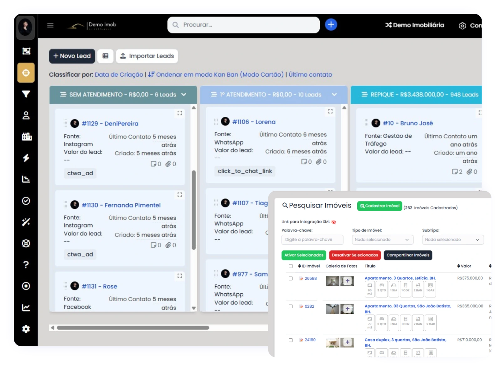 Dashboard Imobiliário